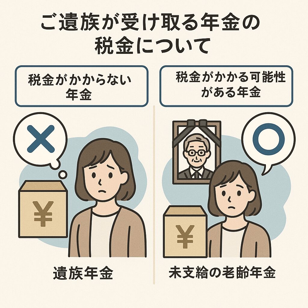 ご遺族が受け取る年金の税金について