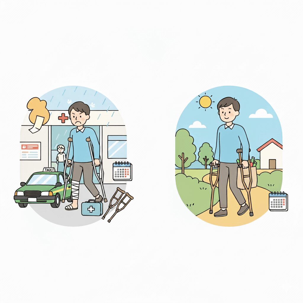 松葉杖の医療費控除対象について