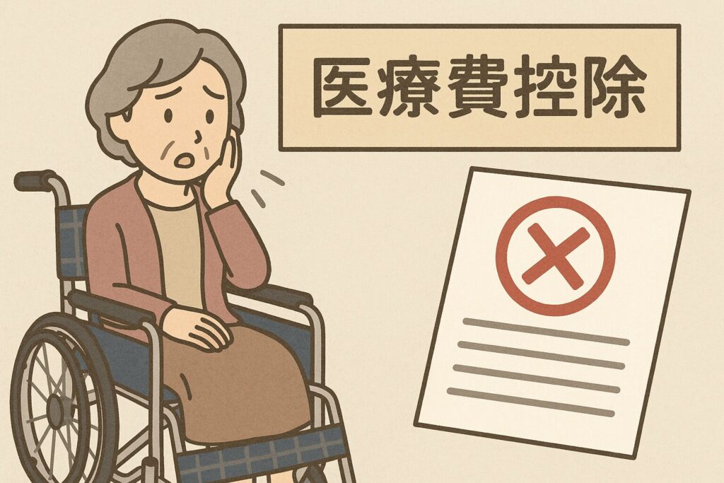 身体が不自由になったための車椅子購入費は医療費控除対象外