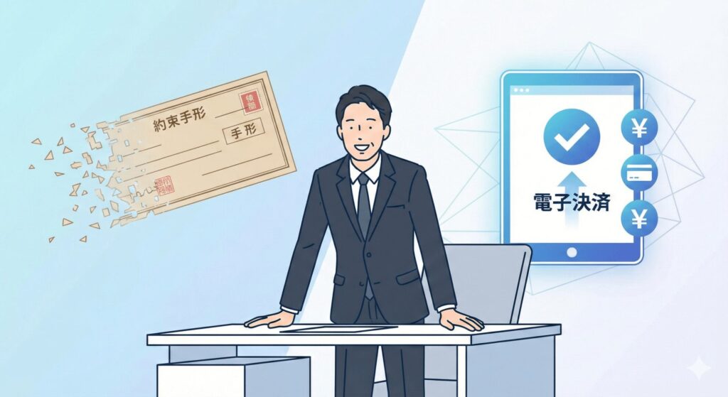 手形の廃止にともなう「でんさい」への移行と、印紙税の考え方