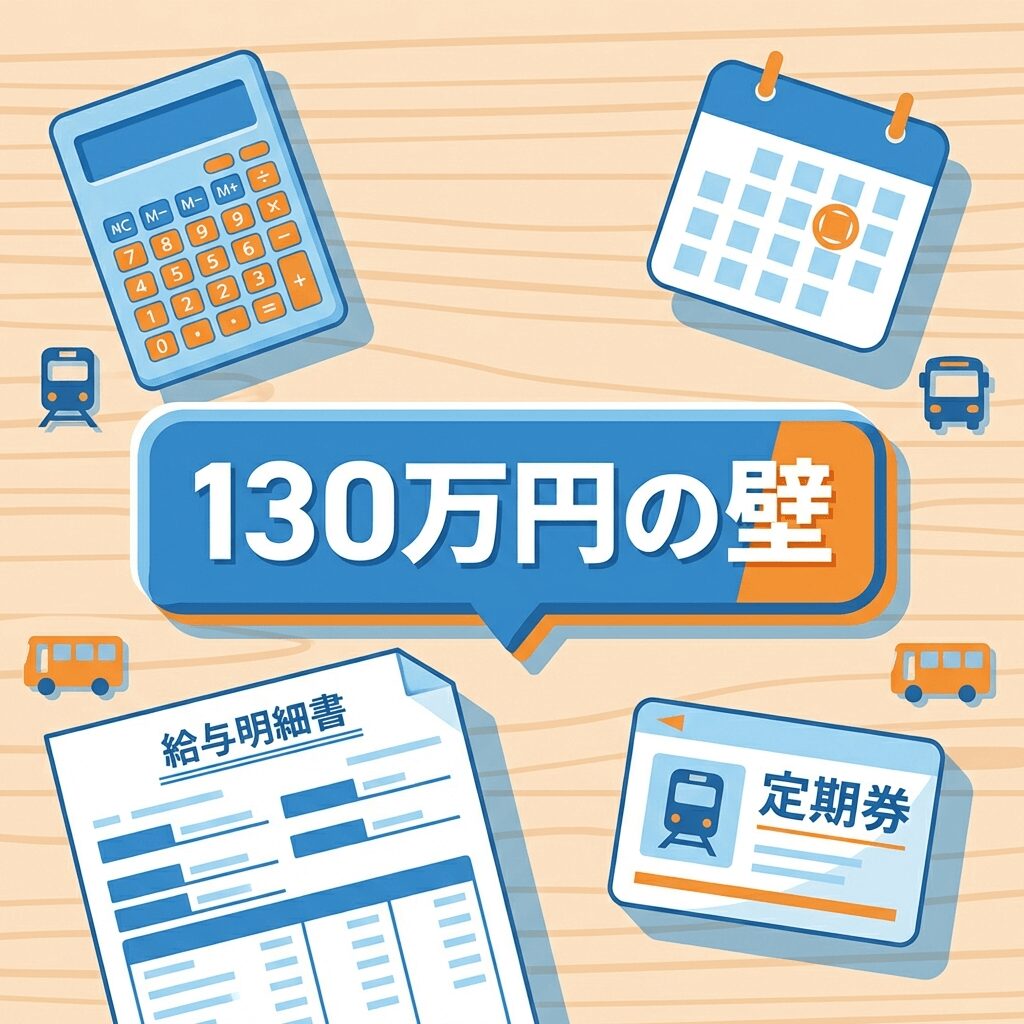 社会保険の扶養に入れるかどうか（130万円基準）を判定するとき、通勤手当（交通費）は入るの？