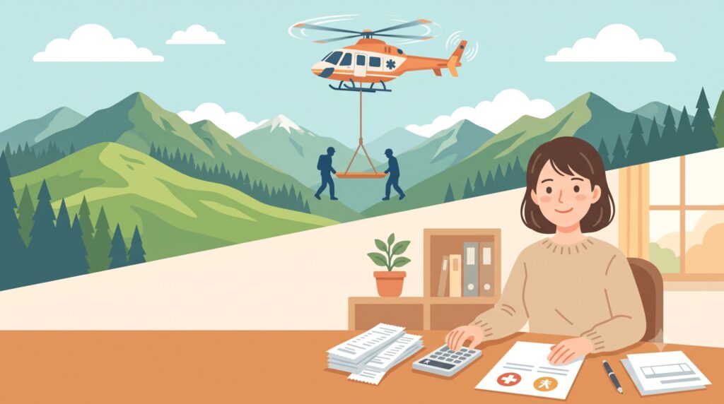 登山中に事故にあって救助・搬送された場合、その費用は「医療費控除」の対象になる？