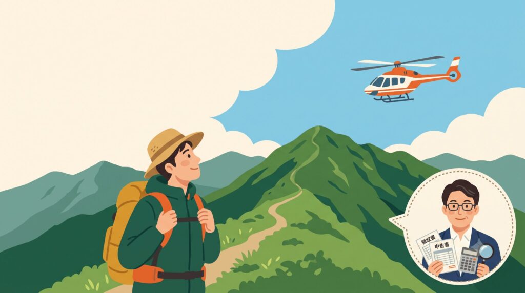 夏山で緊急搬送されたヘリコプター代は医療費控除の対象になる?判断基準と申告前に確認すること