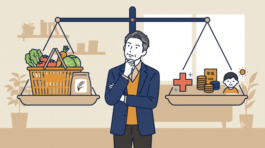 「消費税は下げても、負担は消えない」—食料品減税のニュースから考える、日本の将来設計