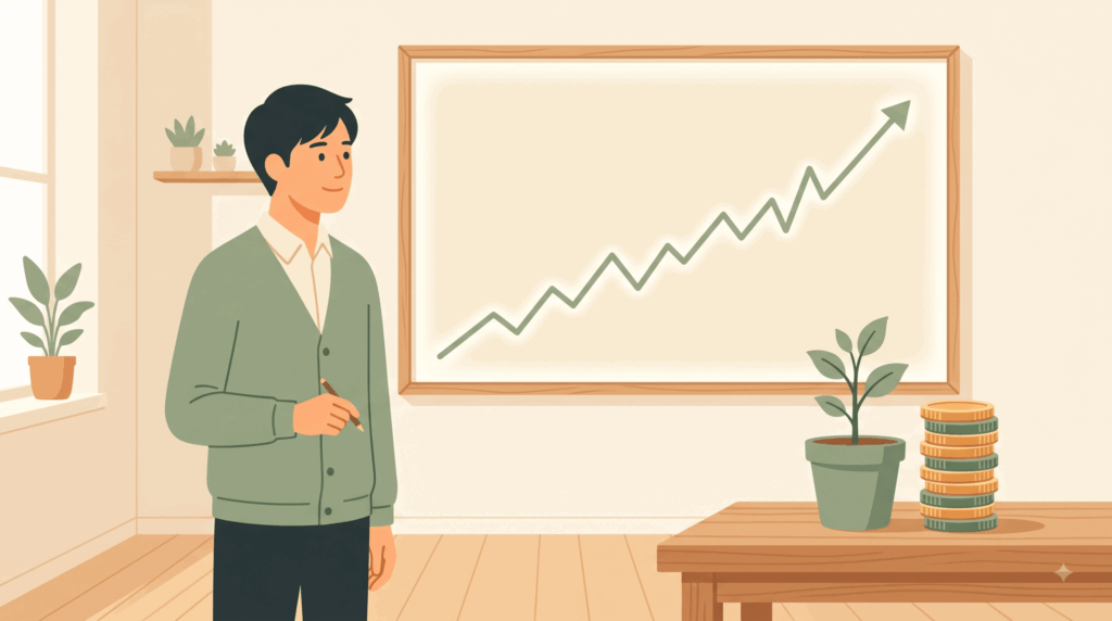 株式投資が怖い人へ。短期の値動きと長期投資を分けて考えてみよう